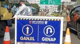 Ilustrasi penyekatan ganjil genap. (Foto: Pelopor.id/Tribratanews) 