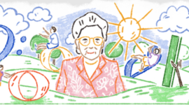 Profil Sandiah Ibu Kasur yang Tampil di Google Doodle Hari Ini. (Foto: Pelopor.id/Google Doodle) 
