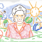Profil Sandiah Ibu Kasur yang Tampil di Google Doodle Hari Ini. (Foto: Pelopor.id/Google Doodle) 