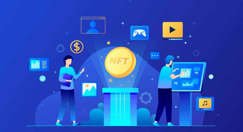 Ilustrasi non-fungible token (NFT). (Foto: Pelopor.id/Freepik)