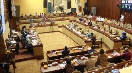 Rapat Kerja dan Rapat Dengar Pendapat terkait Penetapan Jadwal Pemilu Serentak 2024 yang digelar di Gedung Nusantara, Senayan, Jakarta, Senin (24/01/2022).(Foto:Pelopor.id/Setkab)