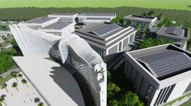 Pra-desain Istana Negara di Ibu Kota Negara baru karya I Nyoman Nuarta. (Foto:Pelopor.id/Youtube)