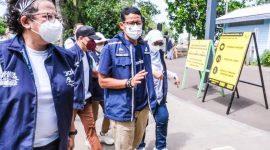 Awali Tahun 2022, Sandiaga Uno Kunjungi Ancol. (Foto:Pelopor.id/Kemenpar)
