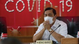 Omicron Makin Ramai, Menko Luhut: Tahan Diri Tidak ke Luar Negeri. (Foto: Pelopor.id/Kemenko Marves)