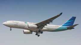 Ilustrasi pesawat Garuda Indonesia. (Foto: Pelopor.id/Pixabay) 