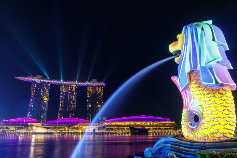 Merlion Park, salah satu ikon Singapura. (Foto: Pelopor.id/Unsplash) 
