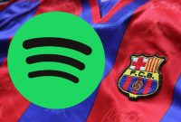 Logo Spotify dan Jersey Barcelona. (Foto: Pelopor.id/Pixabay/NewUnion_org)