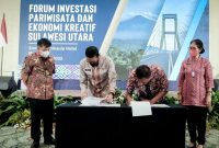 Menteri Pariwisata dan Ekonomi Kreatif (Menparekraf) Sandiaga Uno ajak investor berinvestasi di Destinasi Super Prioritas Likupang, Sulawesi Utara. (Foto: Pelopor.id/Kemenparekraf) 