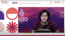 Menkeu Sri Mulyani pada Webinar Pembukaan Beasiswa LPDP 2022. (Foto: Pelopor.id/Kemenkeu)