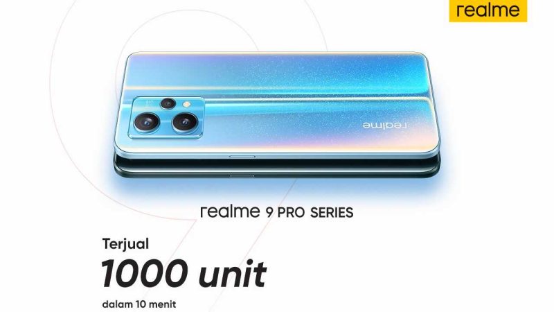 Penjualan perdana realme 9 Pro Series tembus 1.000 unit dalam 10 menit. (Foto: Pelopor.id/realme) 