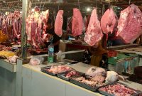 Ilustrasi daging yang dijual di pasar tradisional. (Foto:Pelopor.id/Kementan)