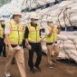 Menteri Pertanian Syahrul Yasin Limpo, meninjau gudang utama Pupuk Iskandar Muda, Aceh, Jumat, (4/03/2022). (Foto:Pelopor.id/Kementan)