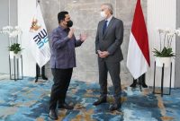 Menteri BUMN Erick Thohir dan bertemu dengan Sir Tony Blair. (Foto:Pelopor.id/Humas Kementerian BUMN)