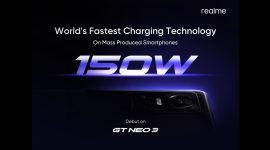 150W UltraDart Charge realme, Teknologi Pengisian Daya Tercepat di Dunia. (Foto:Pelopor.id/Realme)