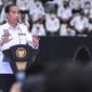 Presiden Jokowi pada Silatnas APDESI 2022, di Jakarta, Selasa (29/03/2022). (Foto: Pelopor.id/BPMI Setpres/Lukas) 
