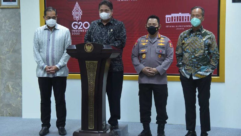 Kapolri Pastikan Kawal Ketersediaan dan Penyaluran Minyak Goreng. (Foto: Pelopor.id/Humas Setkab/Agung)