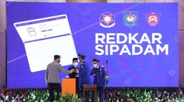 Kemendagri Luncurkan Aplikasi Redkar Sipadam dalam Peringatan HUT ke-103 Damkar dan Penyelamatan. (Foto: Pelopor.id/Kemendagri) 