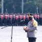 Apel pengamanan demo BEM SI di lapangan Monas, Jakarta Pusat. (Senin, 11/04/2022)