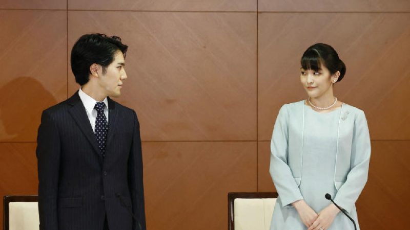 Putri Mako dan Suaminya, Kei Komura. (Foto:AFP)