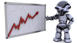 Ilustrasi Robot Trading. (Foto: Freepik/kjpargeter)