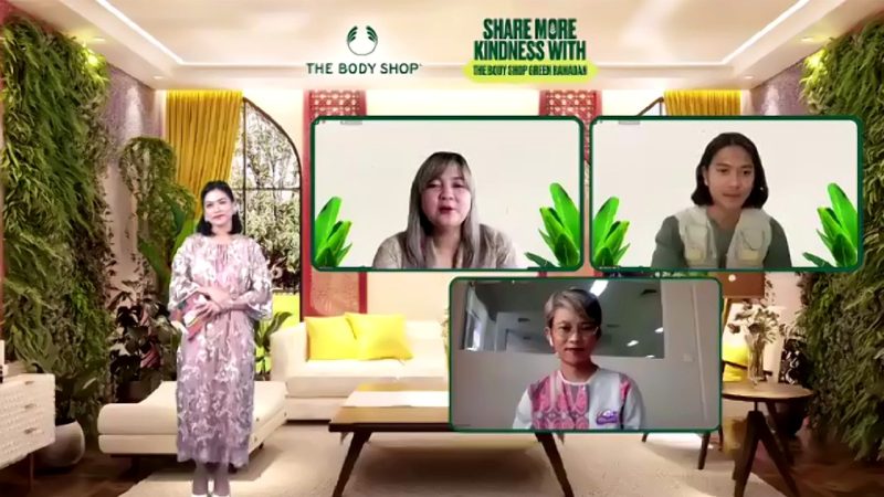 Talkshow bertema Ramadhan Bersama The Body Shop® pada Jumat, (08/04/2022). (Foto:Tangkapan Layar  )