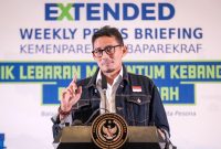 Menteri Pariwisata dan Ekonomi Kreatif/Kepala Badan Pariwisata dan Ekonomi Kreatif Sandiaga Salahuddin Uno. (Foto:Kemenparekraf))