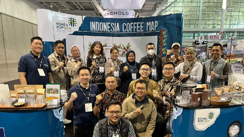 Kopi Unggulan Indonesia Raup Potensi Transaksi Rp283 Miliar di Pameran Specialty Coffee Boston. (Foto:KemenKopUKM)