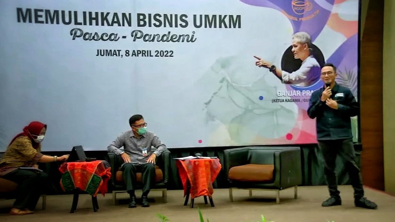 Seminat bertajuk “Memulihkan Bisnis UMKM Pasca Pandemi” yang diadakan Kagama. (Foto: dok. Kagama)
