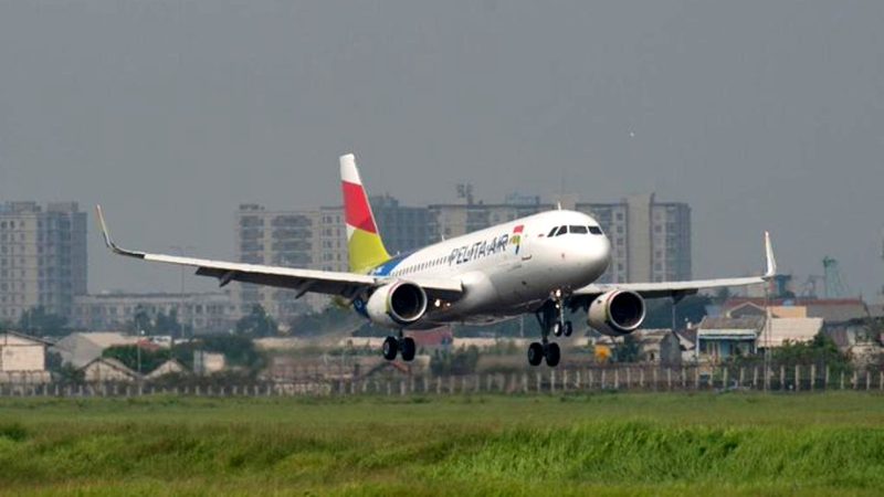 Pesawat Airbus A320 Pelita Air. (Foto: Dok. Pelita Air) 