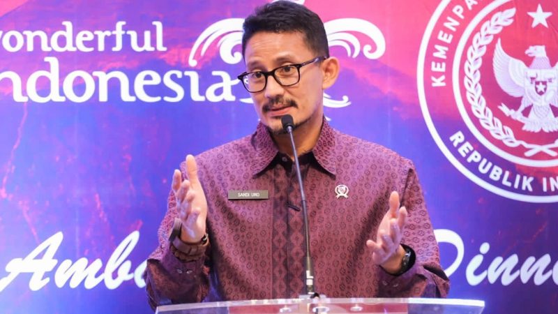 Menteri Pariwisata dan Ekonomi Kreatif/Kepala Badan Pariwisata dan Ekonomi Kreatif Sandiaga Salahuddin Uno. (Foto:Kemenparekraf)