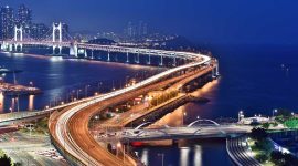 Gwangan Bridge, Busan, Korea Selatan. (Foto: Pelopor.id/Pixabay/algrin25)