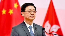 John Lee akan menjadi satu-satunya kandidat dalam pemilihan 8 Mei untuk posisi teratas di Hong Kong. (Foto: Pelopor.id/cso.gov.hk) 