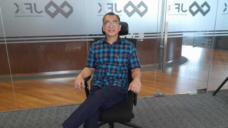 Direktur Utama Jakarta Futures Exchange (JFX) atau Bursa Berjangka Jakarta, Stephanus Paulus Lumintang. (Foto: Pelopor.id/Tantri) 