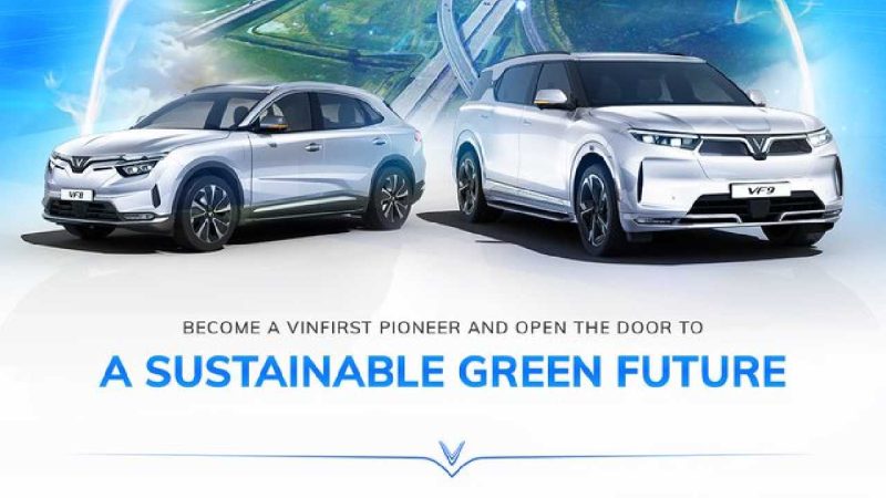 SUV VinFast VF8 dan VF9. (Foto: Pelopor.id/Twitter @VinFastofficial)
