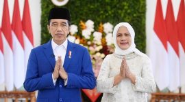 Presiden RI Joko Widodo (Jokowi) beserta Ibu Iriana Jokowi. (Foto: Setkab)