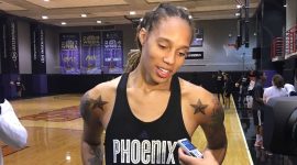 Bintang bola basket Amerika Serikat (AS) Brittney Griner. (Foto: Pelopor.id/Twitter @PhoenixMercury) 