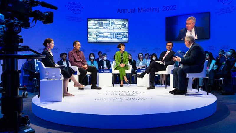 Menteri Perdagangan Muhammad Lutfi dalam panel diskusi “The Biggest Trade Deal in the World” di Davos, 26 Mei 2022. (Foto:Pelopor.id/Kemendag)