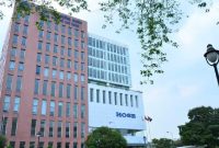 Gedung Bursa Efek Ho Chi Minh (HoSE). (Foto: Pelopor.id/Twitter @HoSE_exchange) 