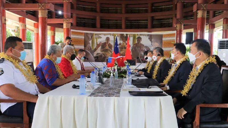 Samoa Tandatangani Pakta Kolaborasi dengan Tiongkok. (Foto: Pelopor.id/samoagovt.ws) 