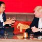 Presiden Jokowi bertemu dengan PM Inggris Boris Johnson di sela-sela pelaksanaan G7 di Elmau, Jerman, Senin (27/06/2022). (Foto: Pelopor.id/BPMI Setpres/Laily Rachev)