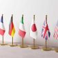 Ilustrasi bendera negara-negara G7. (Foto: Pelopor.id/Freepik) 