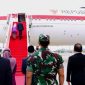 Presiden Jokowi didampingi Ibu negara terbang ke sejumlah negara di Eropa dan Uni Emirat Arab dalam rangka kunjungan kerja, Minggu (26/06/2022) pagi, di Bandara Soekarno-Hatta, Tangerang, Banten. (Foto: Pelopor.id/Twitter @Jokowi)