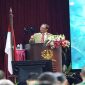 Menkopolhukam Mahfud MD saat memberikan arahan di depan sekitar 900 peserta apel Komandan Satuan (Dansat) TNI AD, di Akademi Militer, Magelang, Jawa Tengah, pada Kamis (23/06/2022). (Foto: Pelopor.id/IG mohmahfudmd)