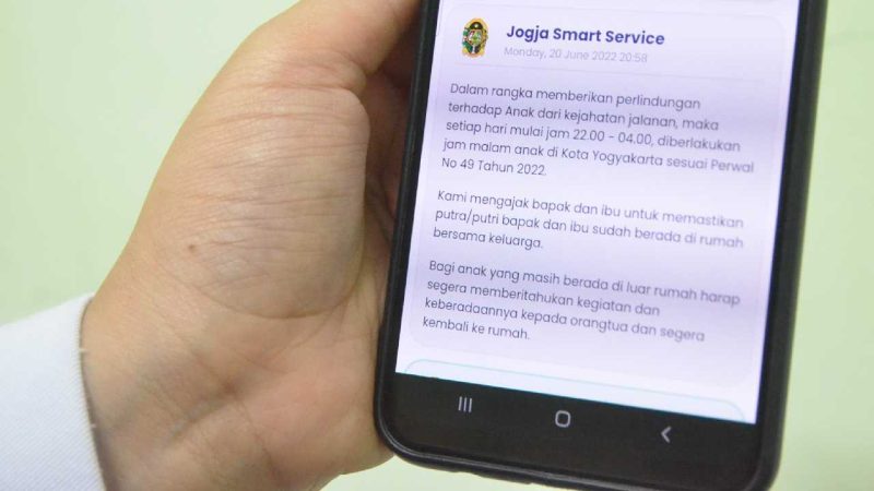 Aplikasi Jogja Smart Service (JSS). (Foto: Pelopor.id/Pemkot Yogyakarta) 