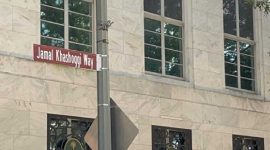 Jamal Khashoggi Way. (Foto: Pelopor.id/Twitter) 