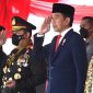 Kepala Negara Hadir pada Upacara Peringatan ke-76 Hari Bhayangkara, di Akademisi Kepolisian, di Semarang, Jawa Tengah Selasa, (05/07/2022). (Foto: Pelopor.id/Instagram@Jokowi)