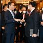 Presiden Joko Widodo (Jokowi) menghadiri pertemuan dengan CEO perusahaan-perusahaan Korea Selatan di Lotte Hotel, Seoul, pada Kamis (28/07/2022) pagi. (Foto: Pelopor.id/Twitter@Jokowi)
