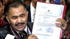 Kuasa hukum keluarga Brigadir Yosua Hutabarat alias Brigadir J, Kamarudin Simanjuntak. (foto: Antara)
