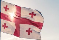 Ilustrasi bendera Georgia. (Foto: Pelopor.id/Pixabay/InstagramFOTOGRAFIN)