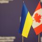 Ilustrasi bendera Ukraina dan Kanada. (Foto: Pelopor.id/Twitter @G_Galushchenko)